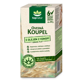 Topnatur Ovsený kúpeľ s olejom z konope 6x30g