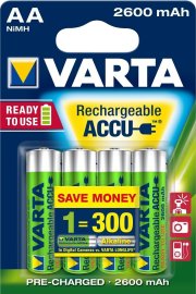 Varta Rechargeable Accu 4 AA 2600mAh