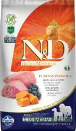 N&D Pumpkin DOG Adult M/L Lamb & Blueberry 12g