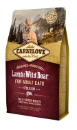 Carnilove Lamb & Wild Boar for Adult Cats Sterilised 2kg - cena, srovnání
