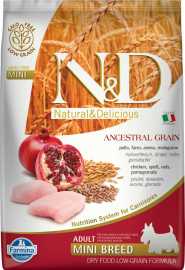 N&D Low Grain DOG Adult Mini Chicken & Pomegranate 7kg