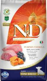 N&D Grain Free Pumpkin DOG Puppy Mini Lamb & Blueberry 7kg