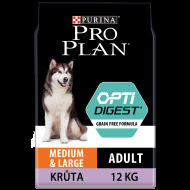 Purina Pro Plan Medium & Large Adult Optidigest Grain Free 12kg - cena, srovnání