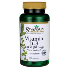 Swanson Vitamín D-3 400IU 250tbl