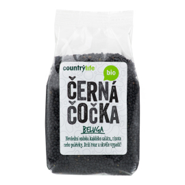 Country Life Šošovka čierna beluga BIO 500g