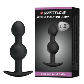 Pretty Love Double Silicone Anal Balls