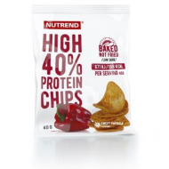 Nutrend High Protein Chips paprika 40g - cena, srovnání
