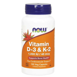 Now Foods Vitamin D3 & K2 120tbl