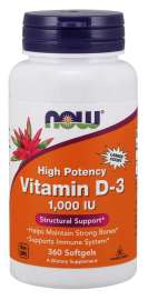 Now Foods Vitamín D3 1000 IU 360tbl