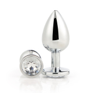 Dream Toys Gleaming Love Plug Silver Small - cena, srovnání