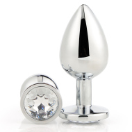 Dream Toys Gleaming Love Plug Silver Large - cena, srovnání