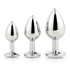 Dream Toys Gleaming Love Plug Silver Set