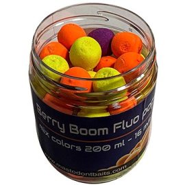 Mastodont Baits Fluo pop-up Berry Boom 16 mm 200ml Mix farieb