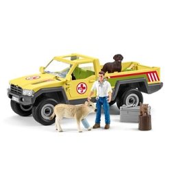 Schleich 42503 Záchranné terénne auto s veterinárom