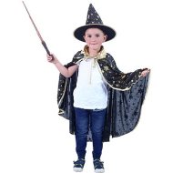 Rappa Čierny čarodejnícky plášť s klobúkom - cena, srovnání