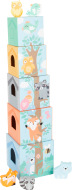 Small Foot Skladacia veža pastelová so zvieratkami - cena, srovnání