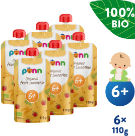 Salvest Põnn BIO Ovocné smoothie s ananásom 6x110g