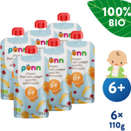 Salvest Põnn BIO Ovocné smoothie s jogurtom a sušienkami 6x110g - cena, srovnání