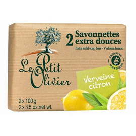 Le Petit Olivier Extra Mild Soap Bars Verbena Lemon 2x100g
