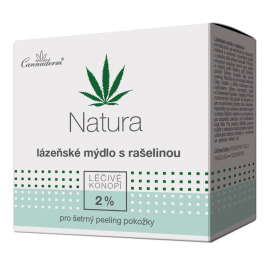 Cannaderm Natura kúpeľné mydlo s rašelinou 80g