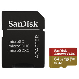 Sandisk MicroSDXC Extreme Plus A2 UHS-I U3 64GB