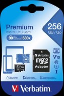 Verbatim MicroSDXC Premium UHS-I V10 U1 256GB - cena, srovnání