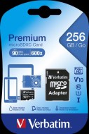 Verbatim MicroSDXC Premium UHS-I V10 U1 256GB - cena, srovnání