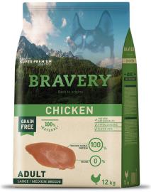 Bravery Dog ADULT Large / Medium Grain Free Chicken 4kg