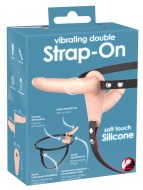 You2Toys Vibrating Double Strap-On Soft Touch Silicone Skin - cena, srovnání