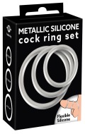 You2Toys Metallic Silicone Cock Ring Set - cena, srovnání
