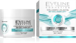 Eveline Cosmetics 3D Collagen & Elastin denný a nočný krém 50ml