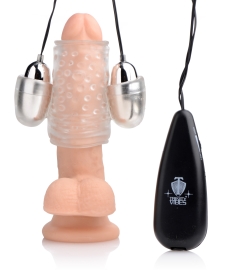 Trinity Vibes Dual Vibrating Penis Sleeve