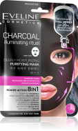 Eveline Cosmetics Charcoal Deeply Moisturizing Face Sheet Mask 20ml - cena, srovnání