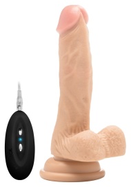 Realrock Vibrating Realistic Cock 7" with Scrotum