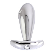 Kiotos Steel Handle Buttplug Penis with Clear Gem - cena, srovnání