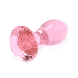 Kiotos Glass Plug Crystal Gem Pink