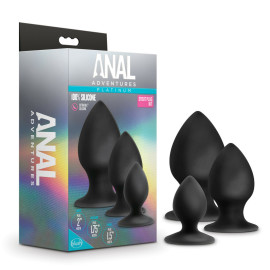 Blush Anal Adventures Platinum Silicone Stout Plug Kit