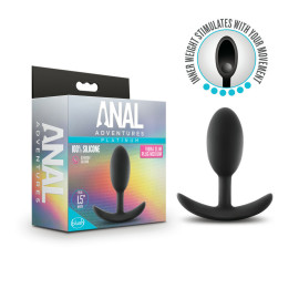 Blush Anal Adventures Platinum Silicone Vibra Slim Plug Medium