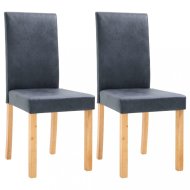 vidaXL Jedálenská stolička 2 ks umelá koža / drevo - cena, srovnání