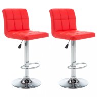 vidaXL Barové stoličky 2 ks umelá koža / kov 323635 - cena, srovnání