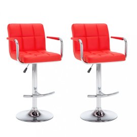 vidaXL Barové stoličky 2 ks umelá koža / kov 323625