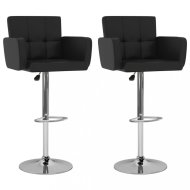 vidaXL Barové stoličky 2 ks umelá koža / kov 323654 - cena, srovnání