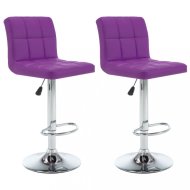 vidaXL Barové stoličky 2 ks umelá koža / kov 323641 - cena, srovnání