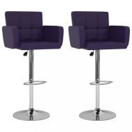 vidaXL Barové stoličky 2 ks umelá koža / kov 323661 - cena, srovnání