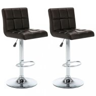 vidaXL Barové stoličky 2 ks umelá koža / kov 323636 - cena, srovnání