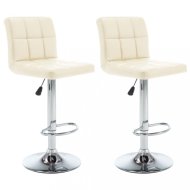 vidaXL Barové stoličky 2 ks umelá koža / kov 323637 - cena, srovnání