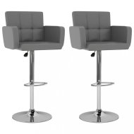 vidaXL Barové stoličky 2 ks umelá koža / kov 323658 - cena, srovnání