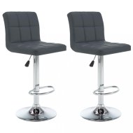 vidaXL Barové stoličky 2 ks umelá koža / kov 323638 - cena, srovnání
