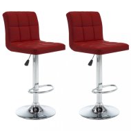 vidaXL Barové stoličky 2 ks umelá koža / kov 323639 - cena, srovnání