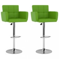 vidaXL Barové stoličky 2 ks umelá koža / kov 323662 - cena, srovnání